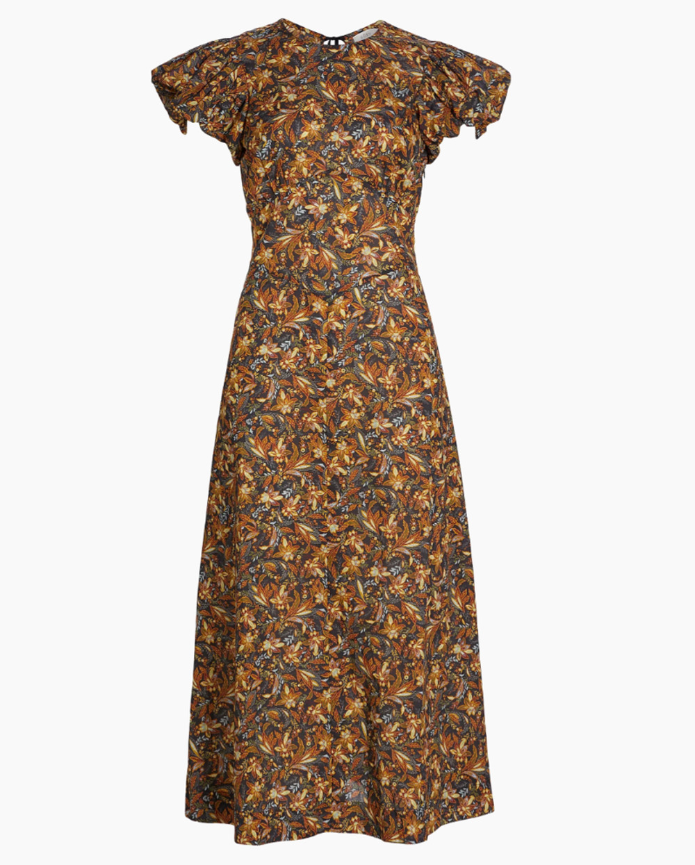 DÔEN Rhodia Floral Cotton Midi-Dress